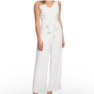 CeCe White Wideleg Jumpsuit - Size 8